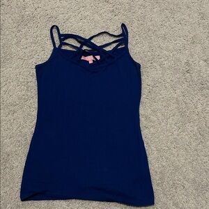 Women's Blue Strappy Top